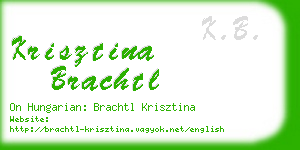 krisztina brachtl business card